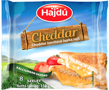 Kőröstej Hajdú lapka sajt cheddar 150 g