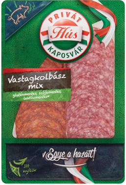 Privát Vastagkolbász mix szeletelt 60 g