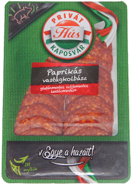 Privát Vastagkolbász paprikás szeletelt 60 g
