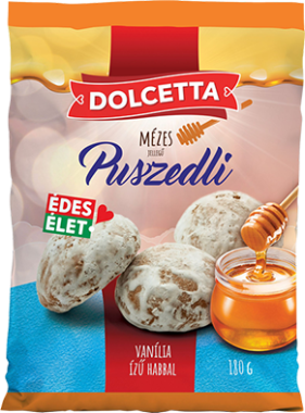 Dolcetta Mézes jellegű puszedli vanília habos 180 g