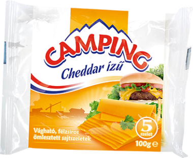Kőröstej Camping lapka sajt cheddar 100 g