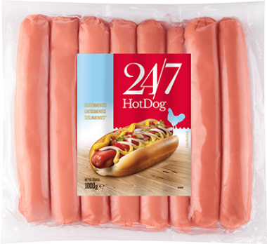 24/7 Hot dog 1000 g