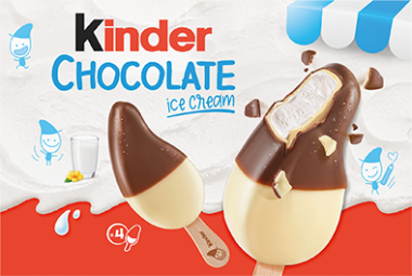 Ferrero Kinder csokoládé ice cream milk 4×55 ml