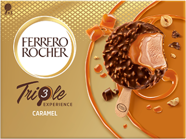 Ferrero Rocher ice cream mogyoró-sós karamell 3×60 ml