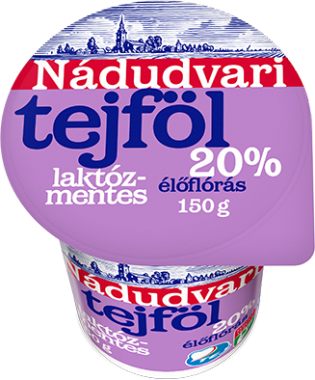 Nádudvari laktózmentes tejföl 20 % 150 g