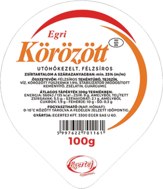 Egertej Egri körözött 100 g