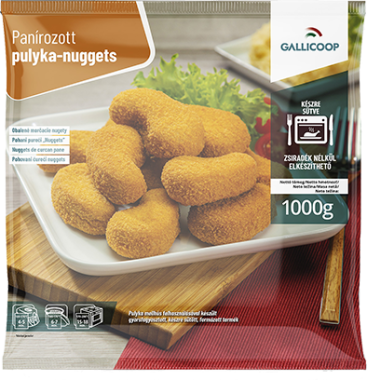 Gallicoop Panírozott pulyka nuggets 1000g