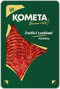 Kometa Zselici paprikás szalámi szeletelt vg. 70 g