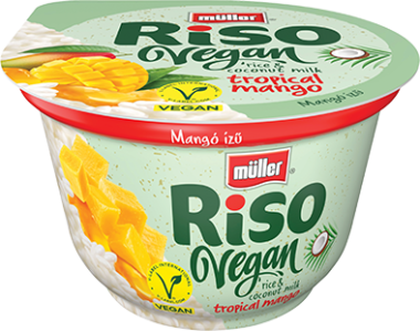 Foodnet Müller tejberizs vegán vegyes íz 160 g