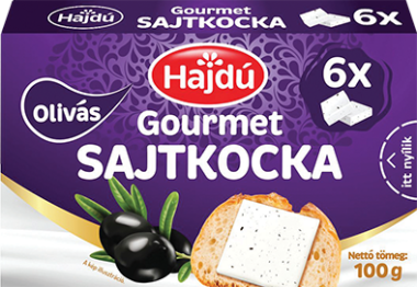 Kőröstej Hajdú gourmet sajtkocka olivás 100 g