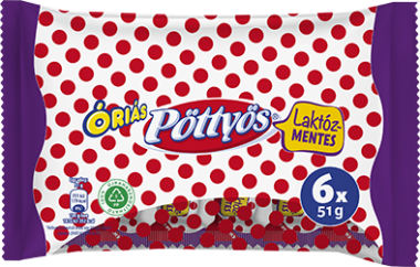 Friesland Túró rudi Pöttyös Óriás  lakt. mentes 6×51 g