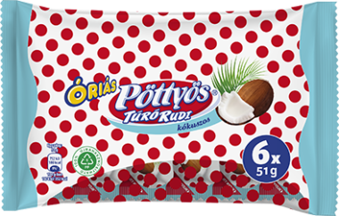 Friesland Túró rudi Pöttyös Óriás kókuszos 6×51 g