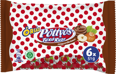 Friesland Túró rudi Pöttyös Óriás mogyorókrémes 6×51 g