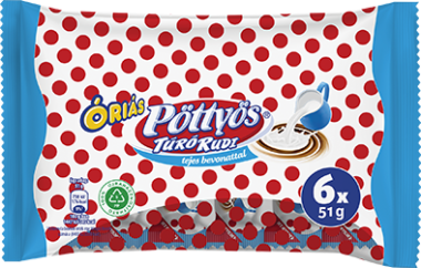 Friesland Túró rudi Pöttyös Óriás tejcsokis 6×51 g