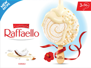 Ferrero Raffaello ice cream kókusz-mandula 3 db 195 g