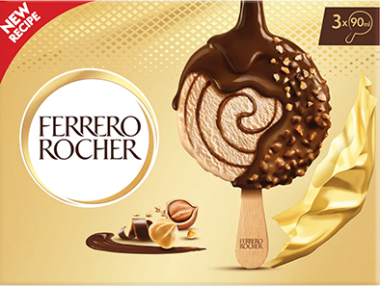 Ferrero Rocher ice cream mogyorós csokoládé 3 db 195 g