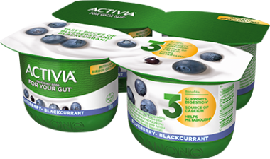 Danone Activia joghurt áfonya-feketeribizli 4×120 g