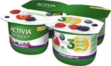 Danone Activia joghurt vegyes gyümölcs 4×120 g