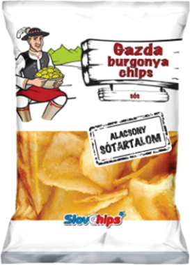 Gazda Burgonyachips prémium sós 50 g