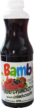 Bambi gyümölcsszörp erdei gyümölcs 1000 ml