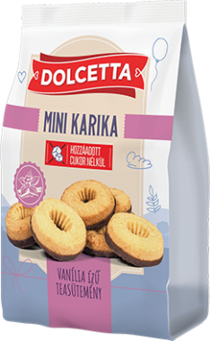 Dolcetta Vaníliás ízű karika HCN 160 g