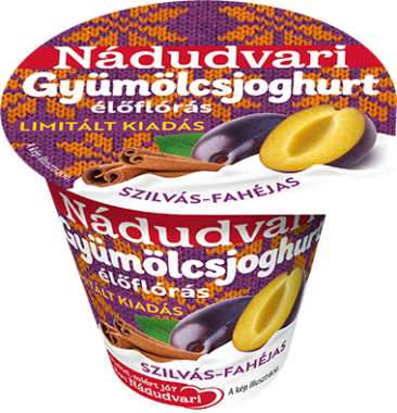 Nádudvari gyümölcsjoghurt szilvás-fahéjas 125 g